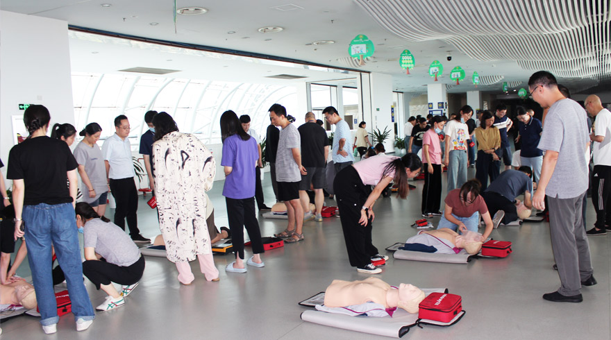 低碳科技馆开展“迎亚运 保安全” 应急处置能力提升培训